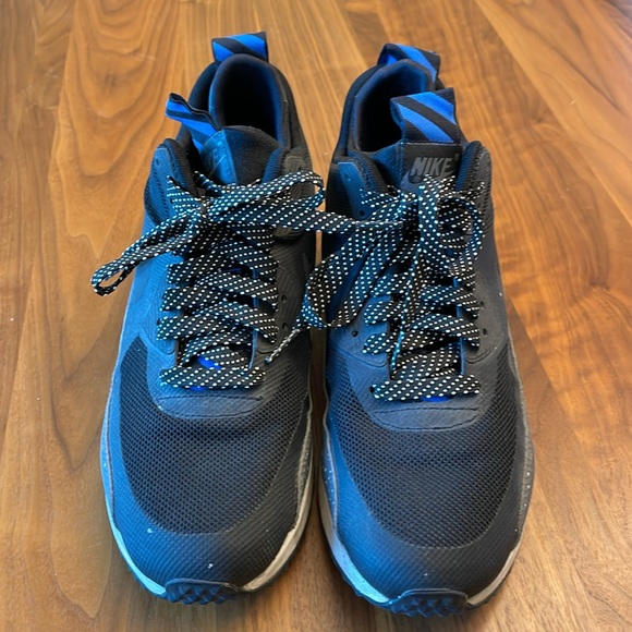 Nike Air Max Black Blue with Liner - Picture 2 of 6